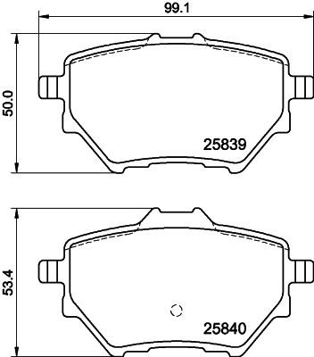 [8DB 355 020-991] BRAKE PADS REAR PAGID PSA