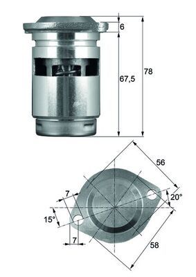 [TO 1 83] THERMOSTAT OIL COOLING BEHR PORSCHE