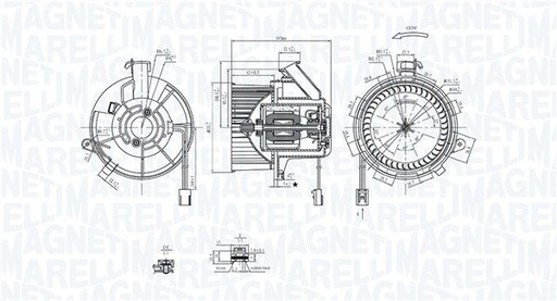 [MTE290AX] A/C BLOWER MOTOR MAGNETI MARELLI MERC