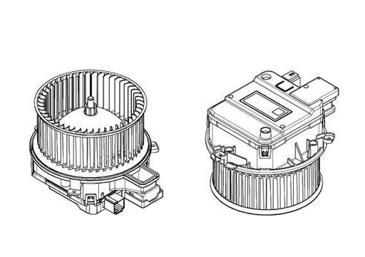 [AB 338 000P] A/C BLOWER MOTOR MAHLE VAG
