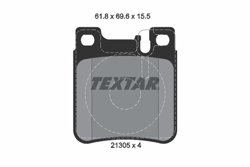 [2130581] BRAKE PADS REAR TEXTAR MERC