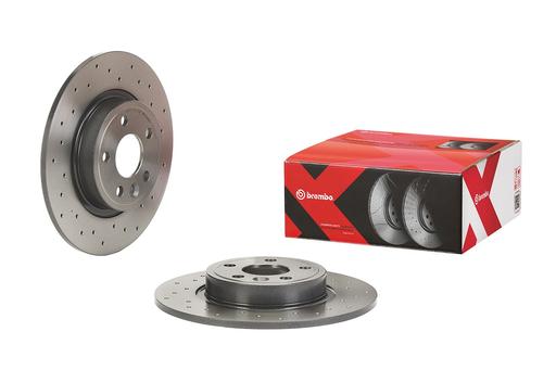 [08.C208.1X] BRAKE DISC REAR 300MM BREMBO LAND ROVER (CROSS DRILLED)