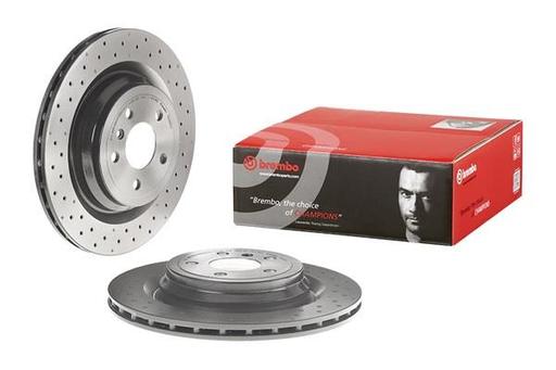 [09.A959.21] BRAKE DISC REAR 330MM BREMBO MERC (CROSS DRILLED)