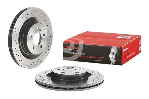 [09.A326.11] REAR DISC 330MM CROSS DRILLED SLOTTED BREMBO MERC
