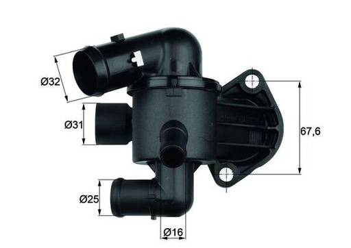 [TI 33 87] THERMOSTAT WITH HOUSING MAHLE VAG