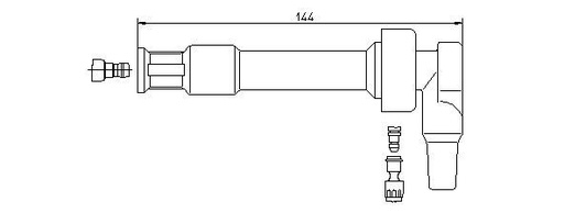 [13246/5] SPARK PLUG CONNECTOR BREMI BMW