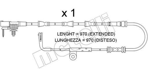 [SU.388] BRAKE SENSOR REAR METELLI LAND ROVER