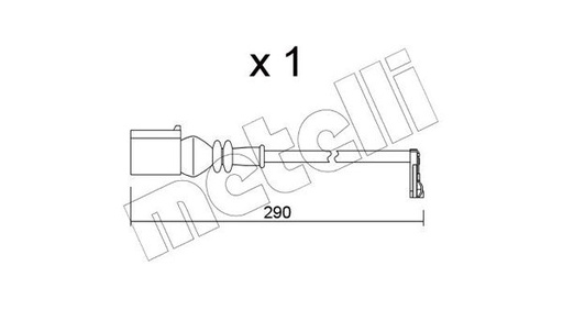 [SU.365] REAR BRAKE SENSOR METELLI VAG