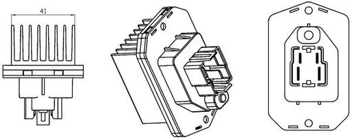 [ABR 76 000S] A/C BLOWER RESISTOR MAHLE LAND ROVER