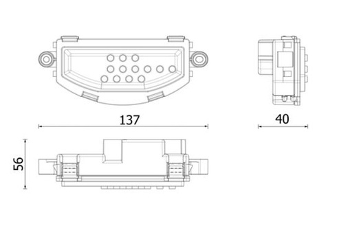 [ABR 166 000P] A/C BLOWER RESISTOR MAHLE MERC
