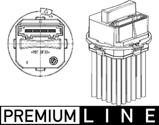 [ABR 21 000S] A/C BLOWER RESISTOR MAHLE PSA