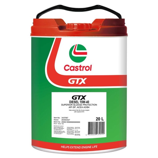 [3437067] ENGINE OIL 20L 15W40 SP GTX DIESEL CASTROL