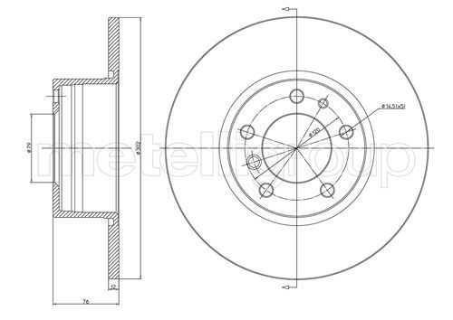 [23-0187] FRONT DISC METELLI BMW