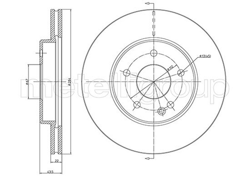 [23-0314C] FRONT DISC METELLI MERC