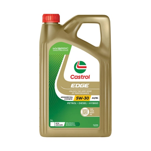 [3421196] ENGINE OIL 5L 5W30 A3/B4 EDGE CASTROL