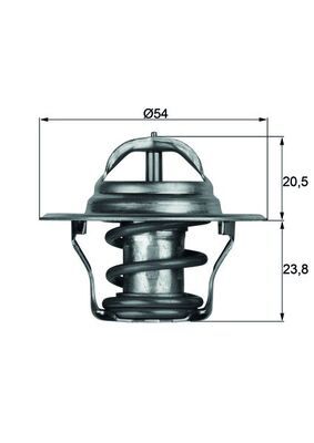 [TX 14 87D] THERMOSTAT WITH ORING  MAHLE VAG