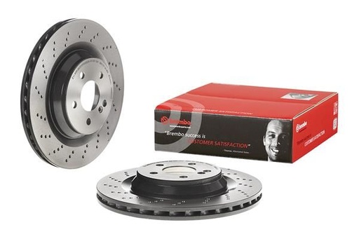 [09.B842.41] REAR DISC 330MM CROSS DRILLED BREMBO MERC