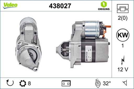 [438027] STARTER MOTOR  VALEO MERC