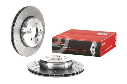 [09.C395.13] BRAKE DISC REAR 345MM BREMBO BMW (CROSS DRILLED)
