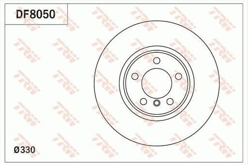 [DF8050] BRAKE DISC FRONT 330MM TRW BMW