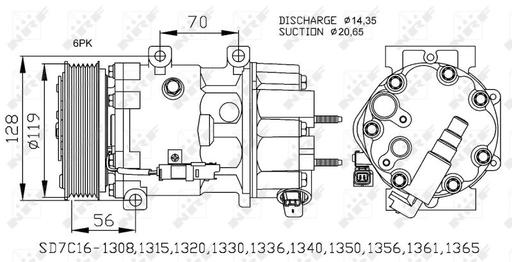 [32772] A/C COMPRESSOR NRF PSA