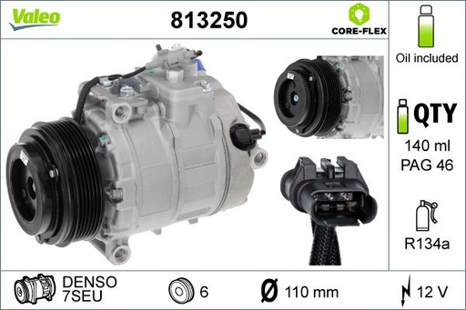 [813250] A/C COMPRESSOR VALEO BMW