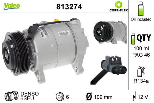 [813274] A/C COMPRESSOR VALEO BMW