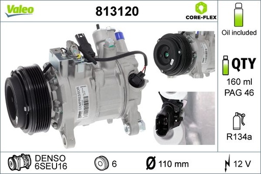 [813120] A/C COMPRESSOR VALEO BMW