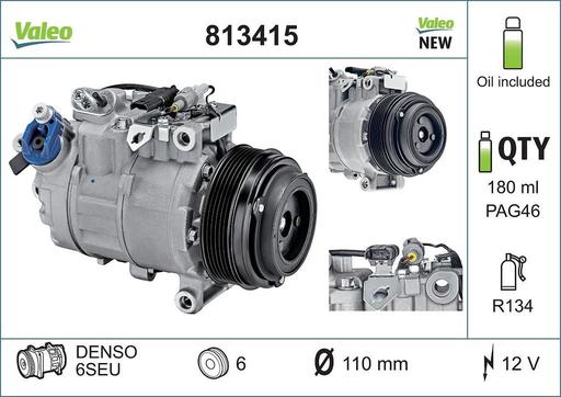 [813415] A/C COMPRESSOR VALEO BMW