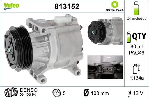 [813152] A/C COMPRESSOR VALEO FIAT