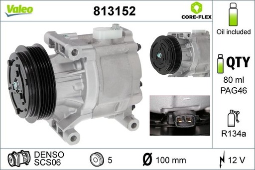 [813152] A/C COMPRESSOR VALEO FIAT