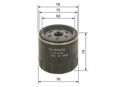 [P3300] OIL FILTER BOSCH ALFA
