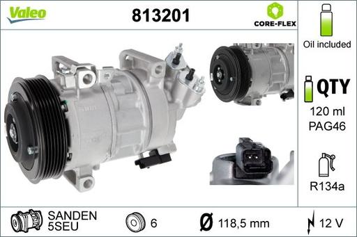 [813201] A/C COMPRESSOR VALEO PSA