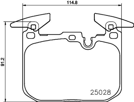 [8DB 355 023-141] BRAKE PADS FRONT PAGID BMW