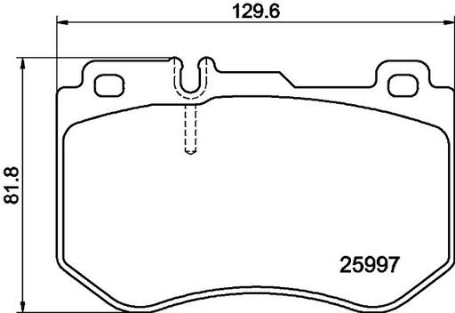 [8DB 355 021-741] BRAKE PADS FRONT PAGID MERC