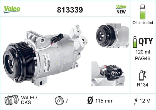 [813339] A/C COMPRESSOR VALEO RENAULT