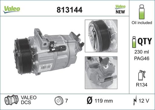 [813144] A/C COMPRESSOR VALEO RENAULT