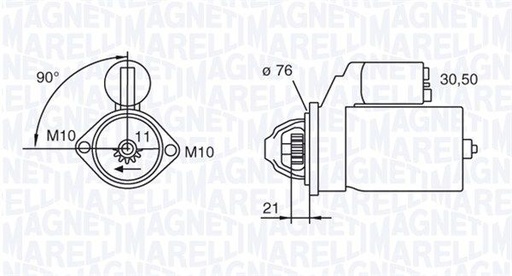 [MQS1473] STARTER MOTOR MAGNETI MARELLI BMW