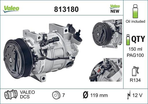 [813180] A/C COMPRESSOR VALEO RENAULT