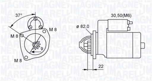 [MQS1449] STARTER MOTOR MAGNETI MARELLI FIAT