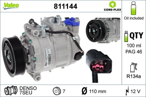 [811144] A/C COMPRESSOR VALEO VAG