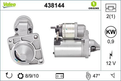 [438144] STARTER MOTOR VALEO ALFA FIAT