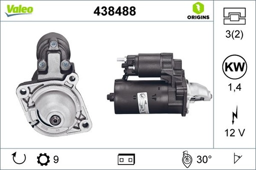 [438488] STARTER MOTOR VALEO BMW