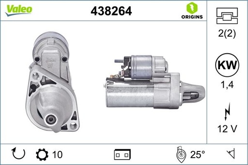 [438264] STARTER MOTOR VALEO MERC