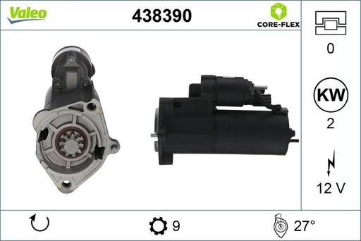 [438390] STARTER MOTOR VALEO VAG