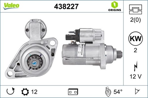 [438227] STARTER MOTOR VALEO VAG