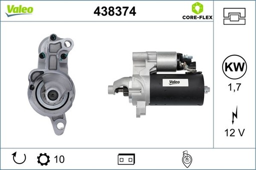 [438374] STARTER MOTOR VALEO VAG