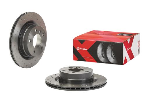 [09.9793.2X] BRAKE DISC REAR 300MM BREMBO BMW (CROSS DRILLED)