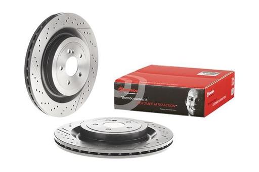 [09.B879.11] REAR DISCS 360MM BREMBO MERC (CROSS DRILLED - SLOTTED)