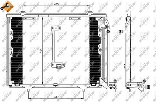 [35214] A/C CONDENSOR NRF MERC